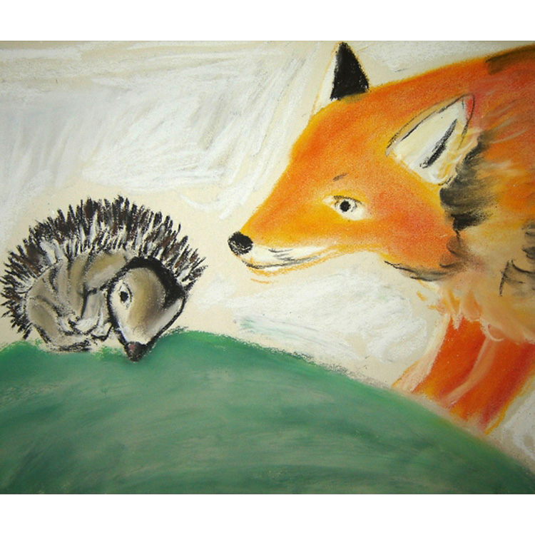 Illustration Bärbel Klingel zu Wilhelm Busch: Bewaffneter Friede