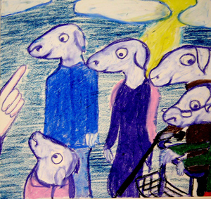  Illustration Bärbel Klingel zu Friedrich Nietsche: Fragment 39