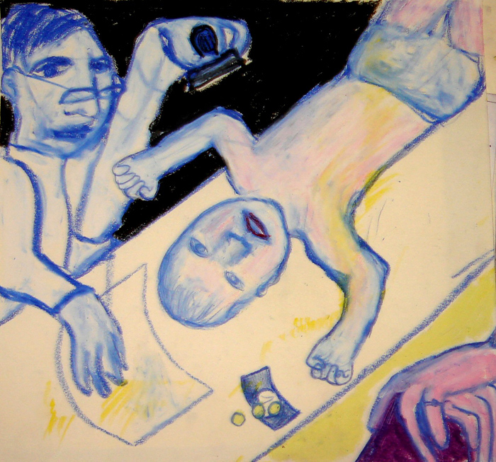  Illustration Bärbel Klingel zu Theodor Storm: Der Beamte