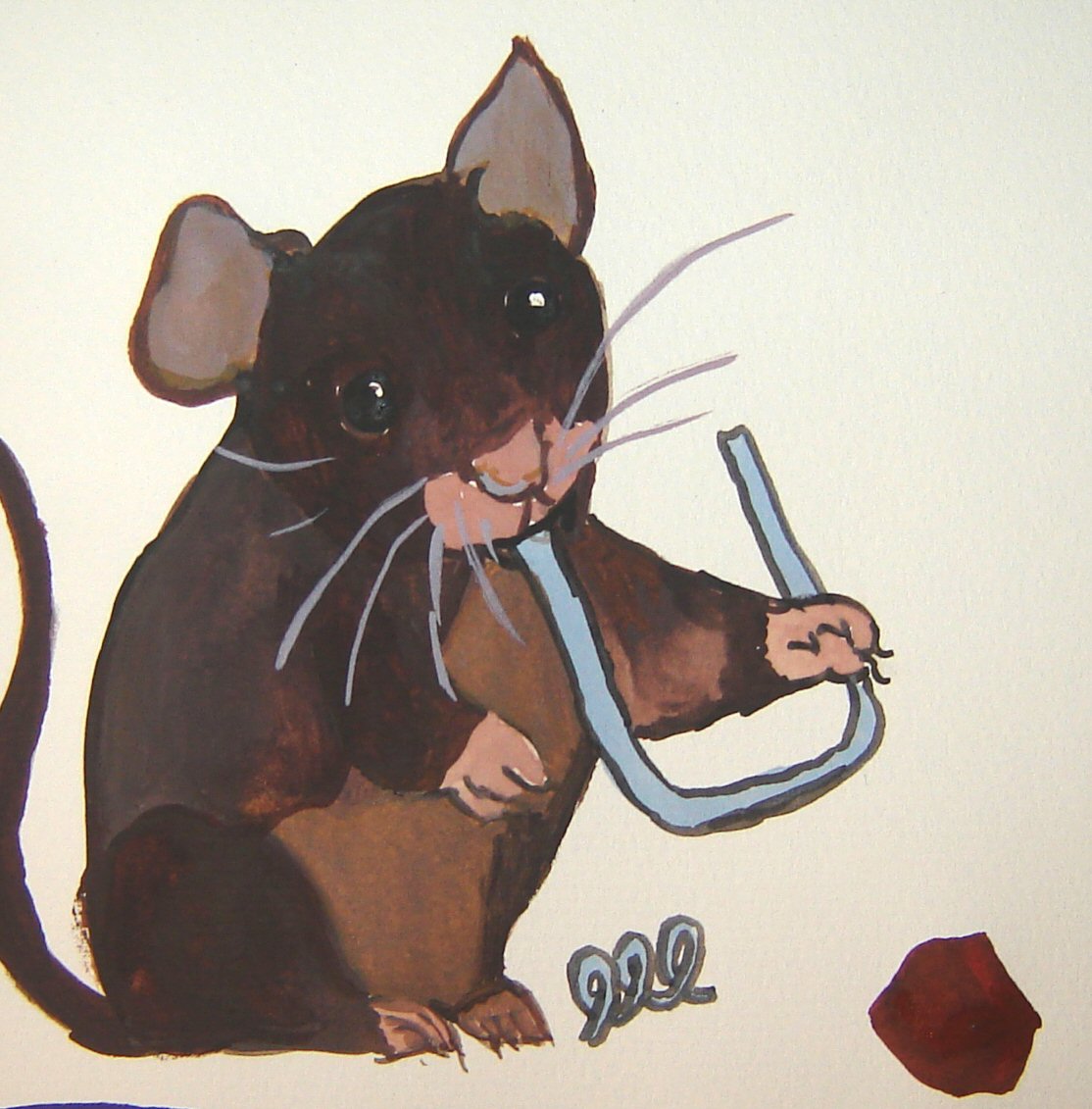  Illustration Bärbel Klingel zu Erich Fried: Der Mausefall
