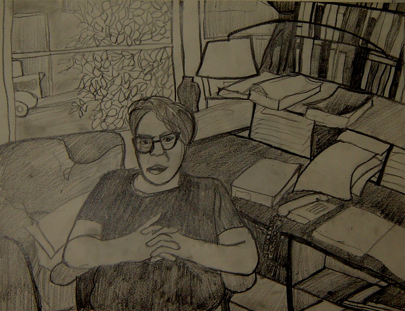  Illustration Bärbel Klingel zu Erich Fried: Der Vorwurf