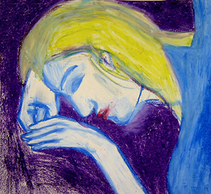  Illustration Bärbel Klingel zu Erich Fried: Zuflucht